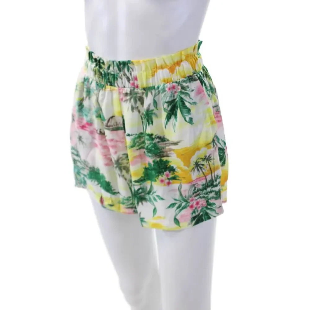 BB Dakota X Steve Madden Womens Tropical Print Stretch Shorts Multicolor Size XS